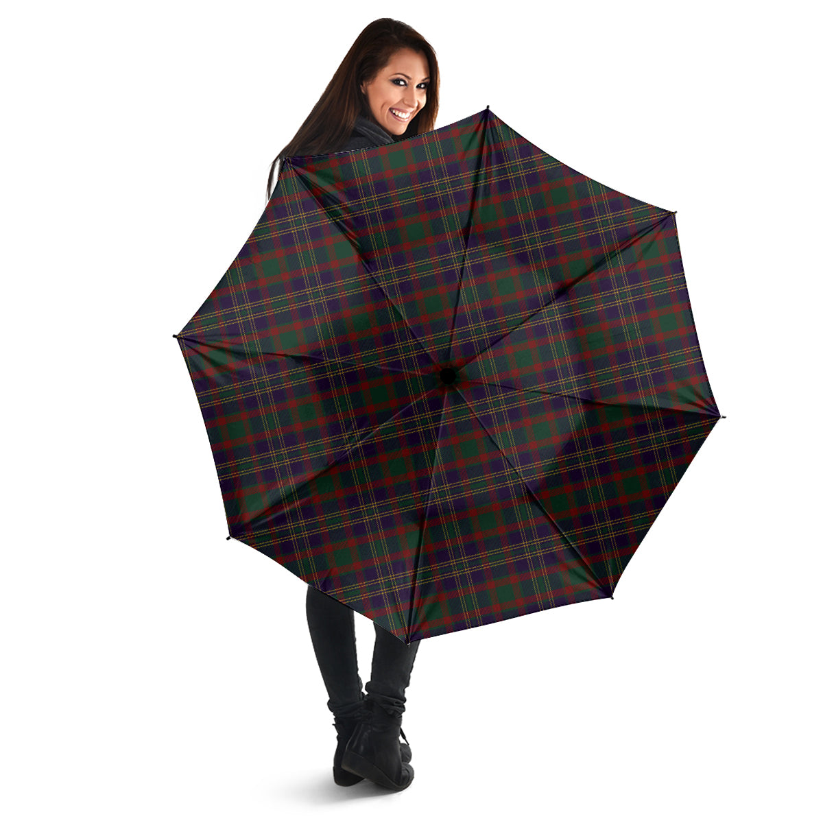 Cork County Ireland Tartan Umbrella - Tartanvibesclothing