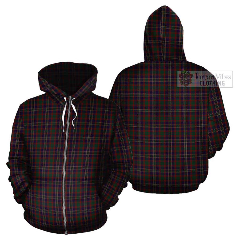 Cork County Ireland Tartan Cotton Hoodie Zip Hoodie - Tartan Vibes Clothing