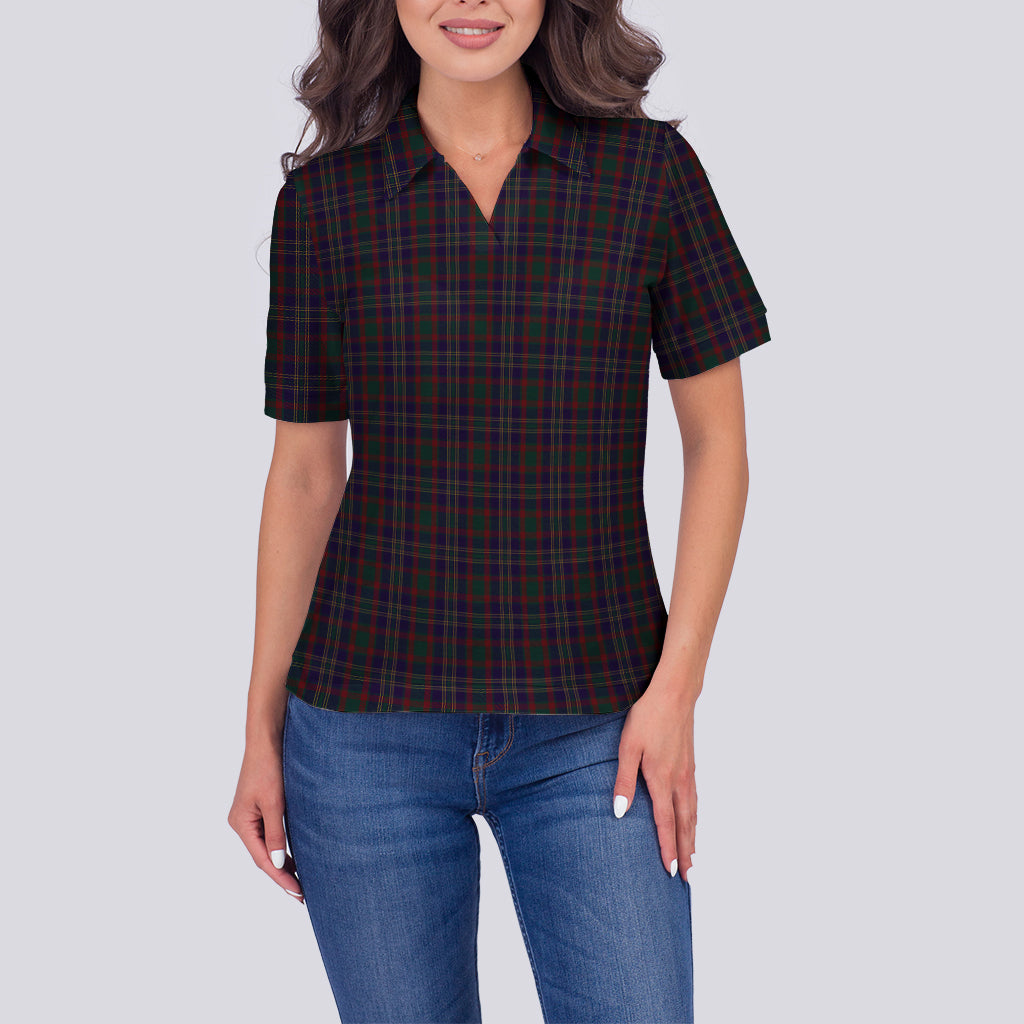 cork-county-ireland-tartan-polo-shirt-for-women