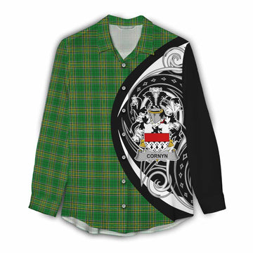 Cornyn Irish Clan Women's Casual Shirt Celtic Circle Style Female - Tartan Vibes Clothing