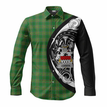 Cornyn Irish Clan Long Sleeve Button Shirt Celtic Circle Style Men's Shirt S - Tartan Vibes Clothing