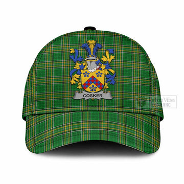 Cosker Irish Clan Tartan Classic Cap with Coat of Arms