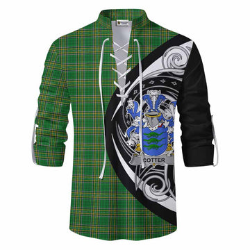 Cotter Irish Clan Ghillie Kilt Shirt Celtic Circle Style Men - Tartan Vibes Clothing
