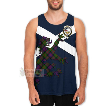 Coull Tartan Lion Rampant Men's Tank Top Proudly Display Your Heritage with Alba Gu Brath and Clan Name Men - Tartan Vibes Clothing