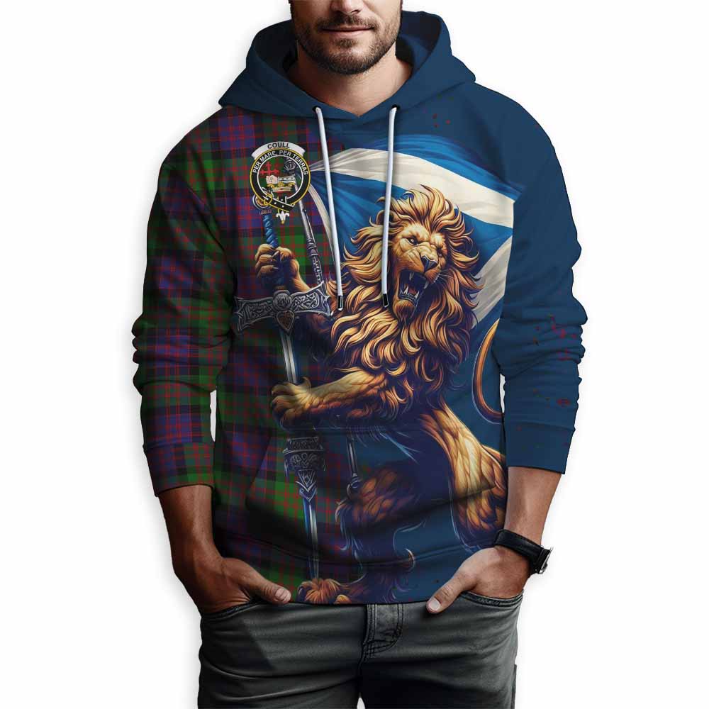 Cooper Tartan Family Crest Hoodie with Scottish Majestic Lion