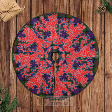 Coull Tartan Christmas Tree Skirt Lion Rampant Style Casual Tree Skirts - Tartan Vibes Clothing