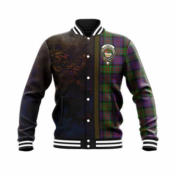 Coull Tartan Family Crest Baseball Jacket Alba Gu Brath Be Brave Lion Ancient Style Unisex - Tartan Vibes Clothing