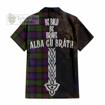 Coull Tartan Family Crest Hawaiian Shirt Alba Gu Brath Be Brave Lion Ancient Style - Tartan Vibes Clothing