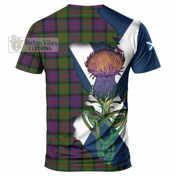Coull Tartan Family Crest T-Shirt Scottish Thistle Celtic Inspired - Tartan Vibes Clothing