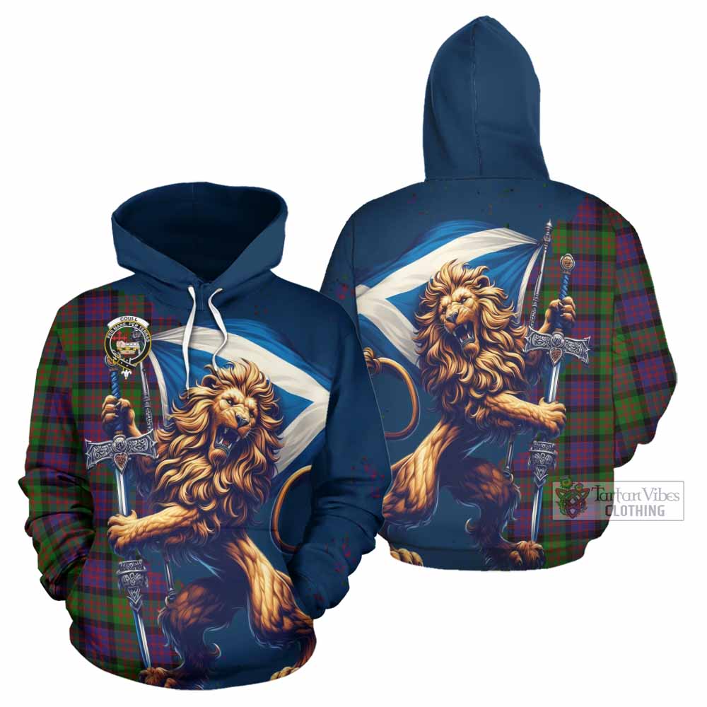 Cooper Tartan Family Crest Hoodie with Scottish Majestic Lion