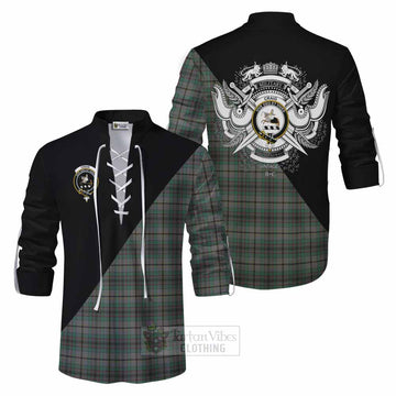 Craig Tartan Ghillie Kilt Shirt with Family Crest and Military Logo Style