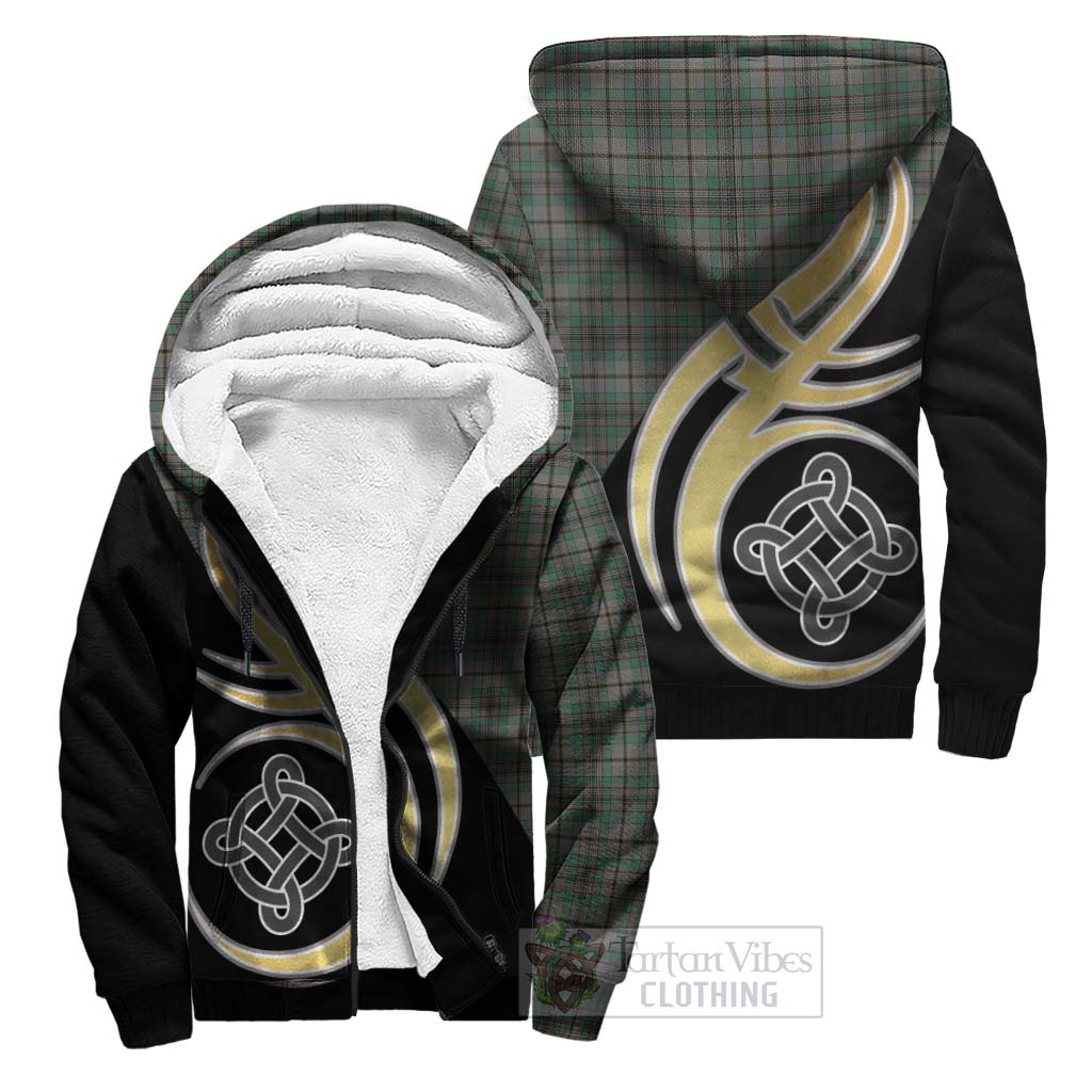 Craig Tartan Sherpa Hoodie with Family Crest and Celtic Symbol Style Unisex S - Tartan Vibes Clothing