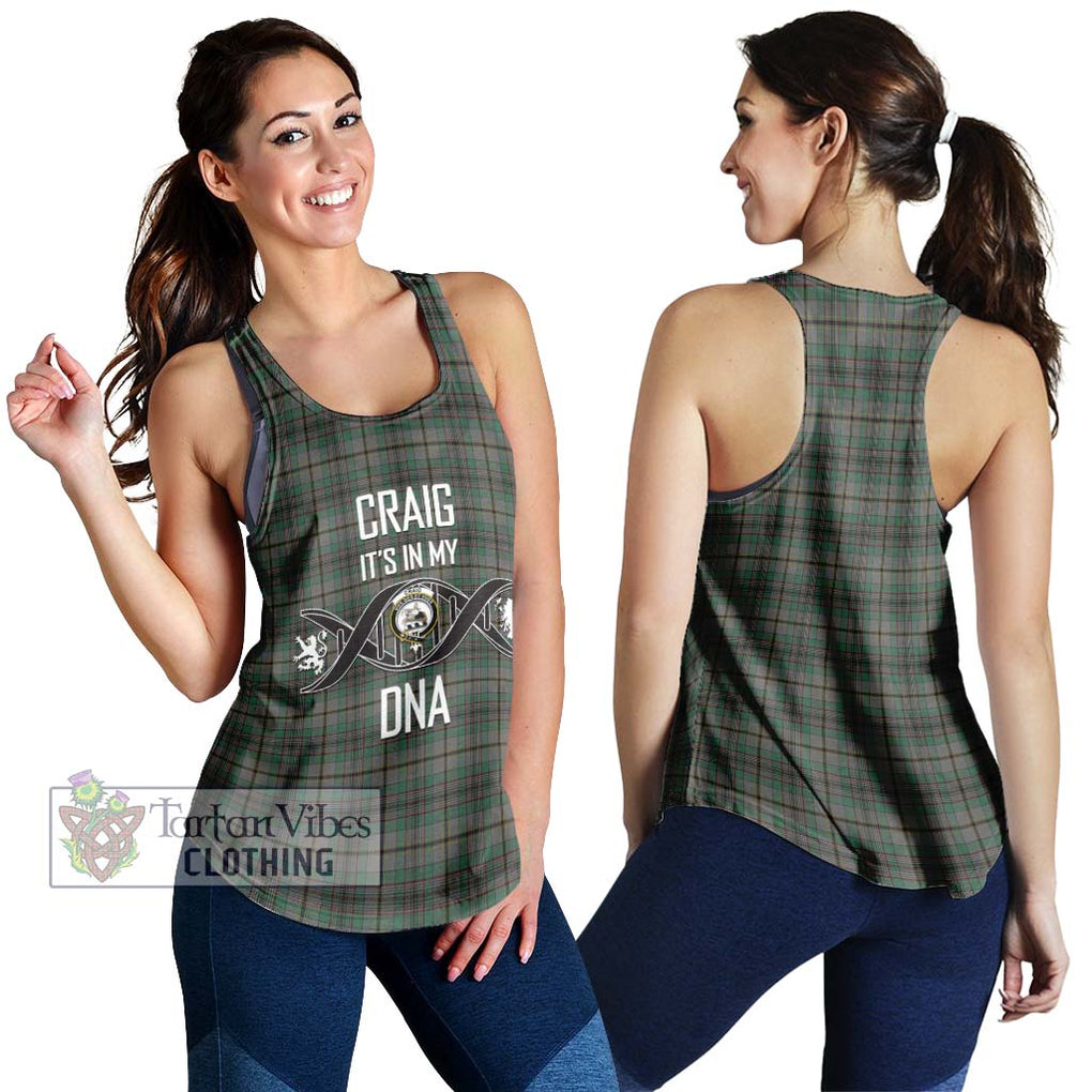 Craig Tartan Women's Racerback Tanks with Family Crest DNA In Me Style 4XL - Tartanvibesclothing Shop