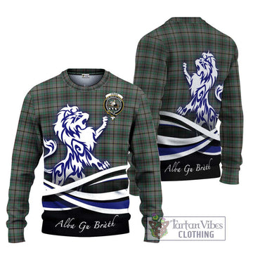 Craig Tartan Ugly Sweater with Alba Gu Brath Regal Lion Emblem