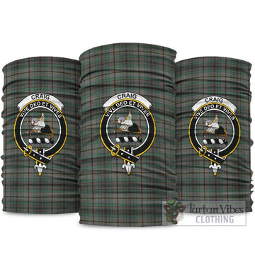 Craig Tartan Neck Gaiters, Tartan Bandanas, Tartan Head Band with Family Crest