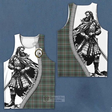 Craig Tartan Clan Crest Men's Tank Top with Highlander Warrior Celtic Style