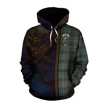 Craig Tartan Family Crest Cotton Hoodie Alba Gu Brath Be Brave Lion Ancient Style Pullover Hoodie XS - Tartan Vibes Clothing
