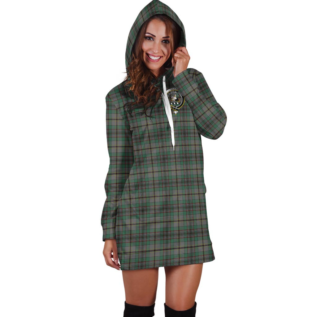 Craig Tartan Hoodie Dress with Family Crest - Tartan Vibes Clothing