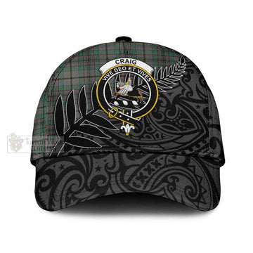 Craig Tartan Classic Cap with New Zealand Silver Fern Half Style