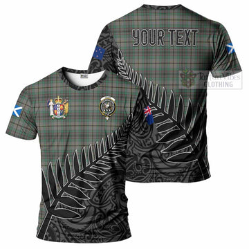 Craig Crest Tartan T-Shirt with New Zealand Silver Fern Half Style