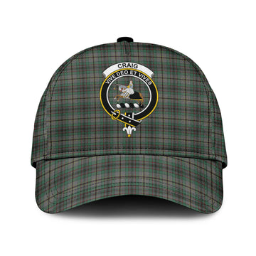 Craig Tartan Classic Cap with Family Crest