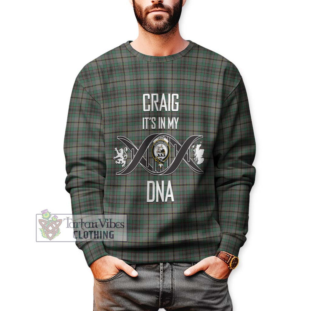 Craig Tartan Sweatshirt with Family Crest DNA In Me Style Unisex - Tartanvibesclothing Shop