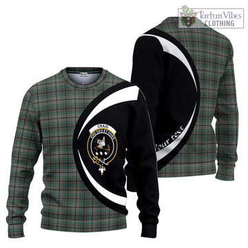 Craig Tartan Ugly Sweater with Family Crest Circle Style