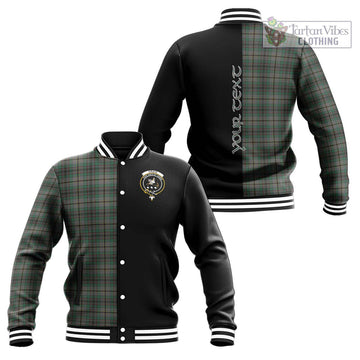 Craig Tartan Baseball Jacket with Family Crest and Half Of Me Style