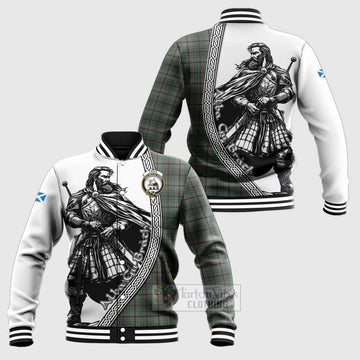 Craig Tartan Clan Crest Baseball Jacket with Highlander Warrior Celtic Style