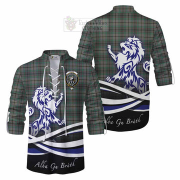 Craig Tartan Ghillie Kilt Shirt with Alba Gu Brath Regal Lion Emblem