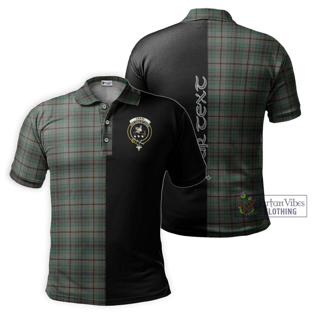 Craig Tartan Polo Shirt with Family Crest and Half Of Me Style Kid - Tartanvibesclothing Shop