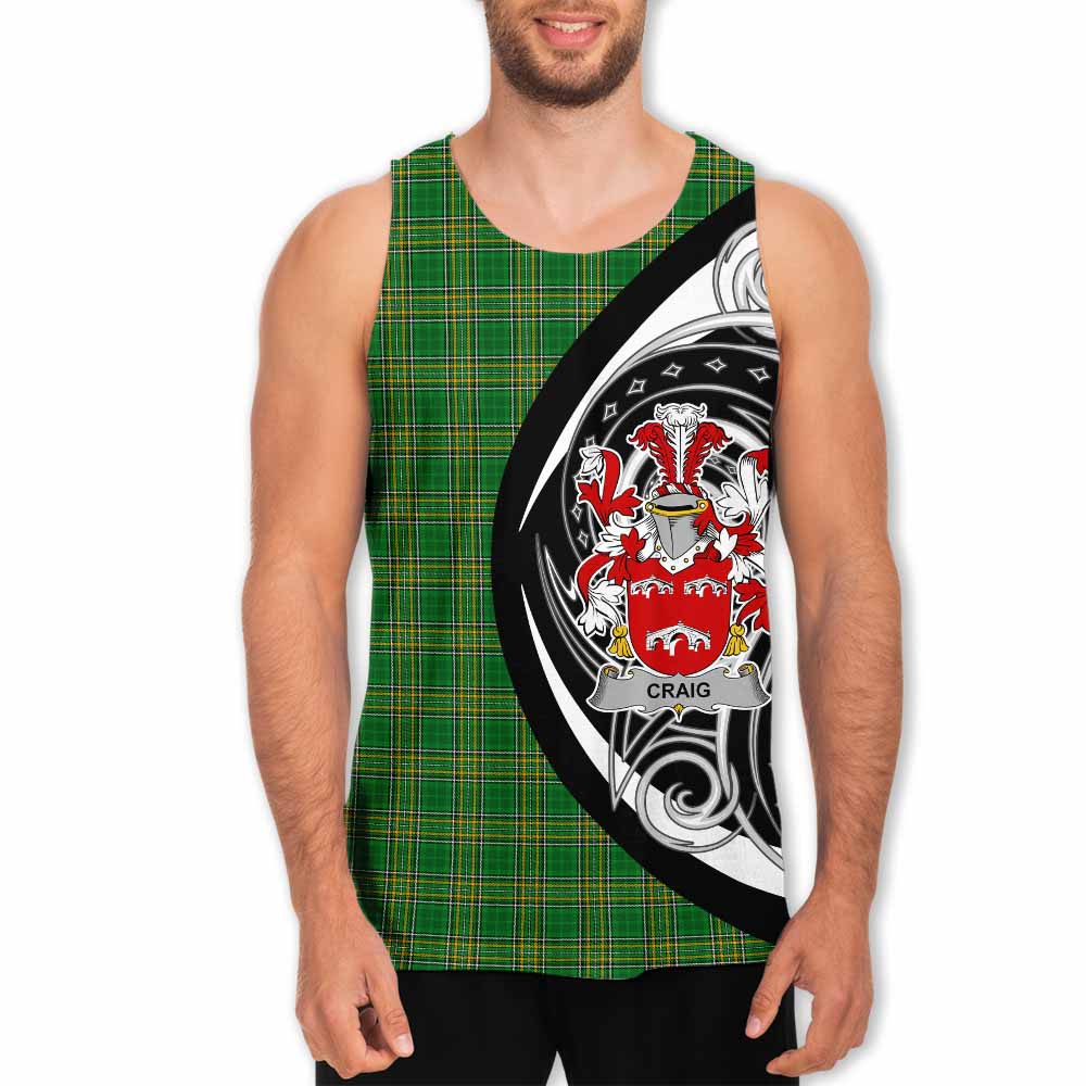 Craig Irish Clan Men's Tank Top Celtic Circle Style Men - Tartan Vibes Clothing