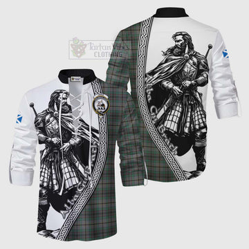 Craig Tartan Clan Crest Ghillie Kilt Shirt with Highlander Warrior Celtic Style