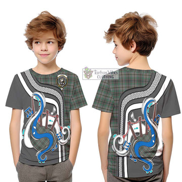 Craig Tartan Kid T-Shirt with Epic Bagpipe Style