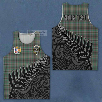 Craig Crest Tartan Men's Tank Top with New Zealand Silver Fern Half Style