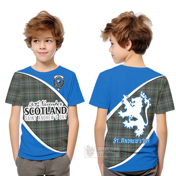 Craig Family Crest Tartan Kid T-Shirt Celebrate Saint Andrew's Day in Style