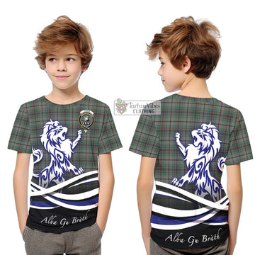 Craig Tartan Kid T-Shirt with Alba Gu Brath Regal Lion Emblem