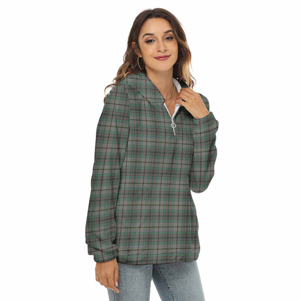 Craig Tartan Women's Borg Fleece Hoodie with Half Zip Female - Tartan Vibes Clothing