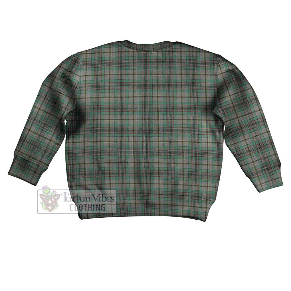 Tartan Vibes Clothing Craig Tartan Kid Ugly Sweater with Family Crest