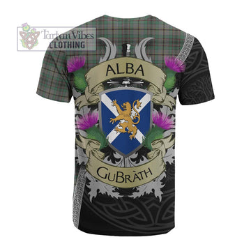 Craig Tartan Family Crest Cotton T-shirt Lion Rampant Royal Thistle Shield Celtic Inspired - Tartan Vibes Clothing