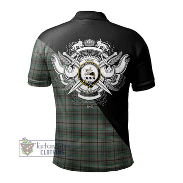 Craig Tartan Polo Shirt with Family Crest and Military Logo Style