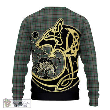 Craig Tartan Ugly Sweater with Family Crest Celtic Wolf Style