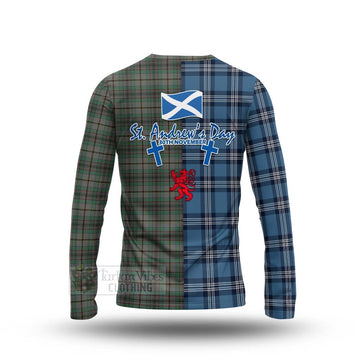 Craig Tartan Long Sleeve T-Shirt Happy St. Andrew's Day Half Tartan Style