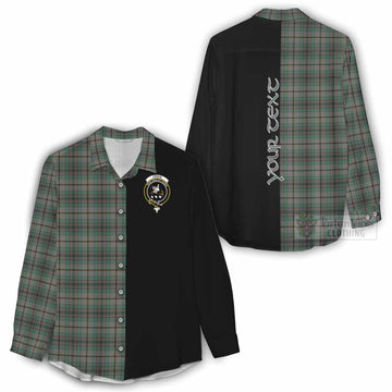 Craig Tartan Women's Casual Shirt with Family Crest and Half Of Me Style