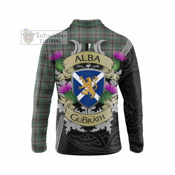 Craig Tartan Family Crest Long Sleeve Polo Shirt Lion Rampant Royal Thistle Shield Celtic Inspired - Tartan Vibes Clothing