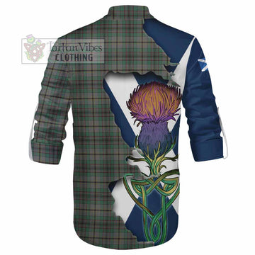 Craig Tartan Family Crest Ghillie Kilt Shirt Scottish Thistle Celtic Inspired - Tartan Vibes Clothing