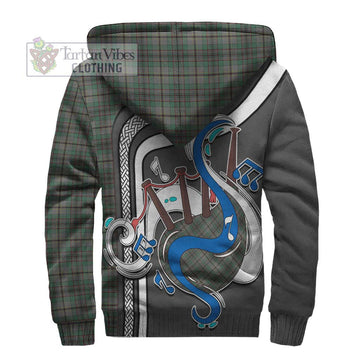 Craig Tartan Sherpa Hoodie with Epic Bagpipe Style