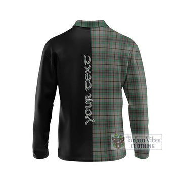 Craig Tartan Long Sleeve Polo Shirt with Family Crest and Half Of Me Style