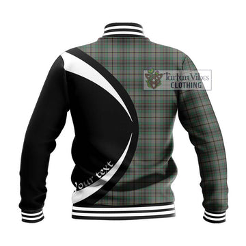 Craig Tartan Baseball Jacket with Family Crest Circle Style