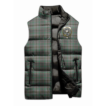 Craig Tartan Sleeveless Puffer Jacket with Family Crest